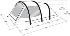 Outwell Starhill 5A Opblaasbare Tunneltent - 5 Persoons -Bo-Camp Verkoopwinkel 1030 1900 6599f0e3 3991 4903 9e58 f82ad91abe09 1280x960