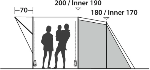 Easy Camp Edendale 600 Tunneltent 6 Persoons - Grijs -Bo-Camp Verkoopwinkel 1033 1900 8934191e da7a 46c7 8e2d