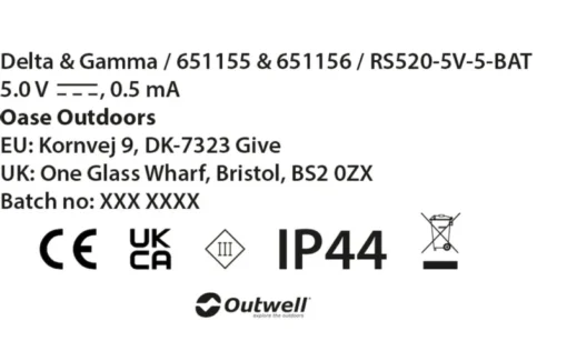 Outwell Delta Lichtsnoer 20 Lampen - 2 Meter -Bo-Camp Verkoopwinkel 1070 1900 d87806f0 6a15 4b55 9073