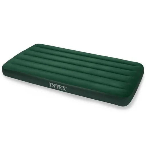 Intex Prestige Downy Luchtbed - Eenpersoons - Inclusief Batterijpomp -Bo-Camp Verkoopwinkel 66967 01