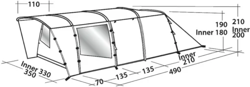 Easy Camp Palmdale 600 Tunneltent - 6 Persoons -Bo-Camp Verkoopwinkel 900 1834 ac494b0d 28a2 4cf3 9ffb