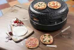 Bestron Pizza Gourmetset - 6 Personen -Bo-Camp Verkoopwinkel bestron pizzaoven 6 personen 8