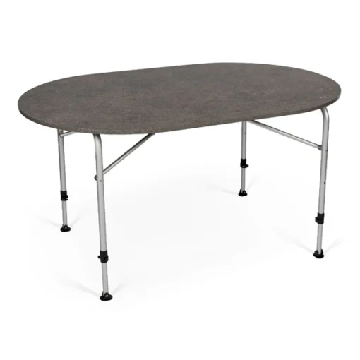 Dometic Zero Concrete Oval Campingtafel - 140 X 90 Cm -Bo-Camp Verkoopwinkel concrete oval table op maat 1