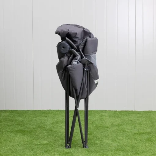 Kampa XL High Back Chair Fog Vouwstoel - Grijs -Bo-Camp Verkoopwinkel